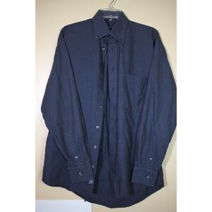 Burberry Navy Striped Button Down - Men's Medium